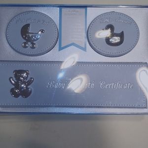 4 piece keepsake set for your new born.